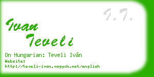 ivan teveli business card